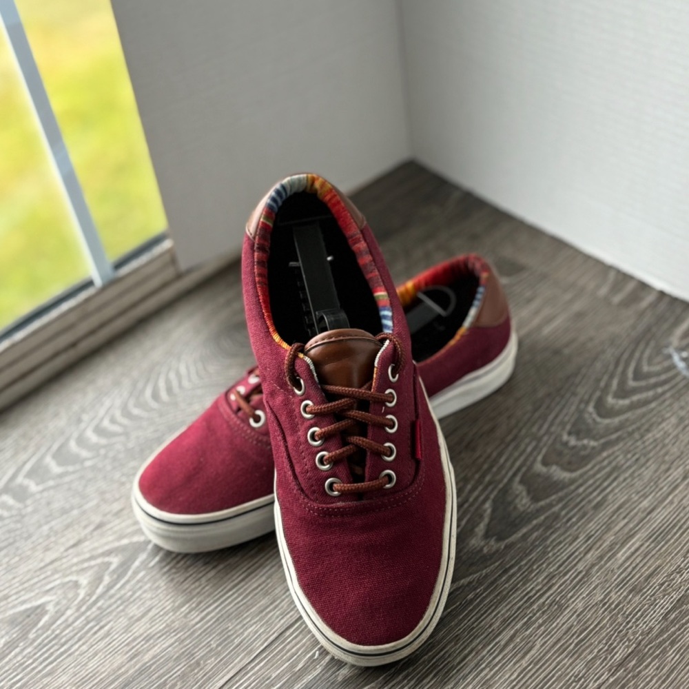 Vans Era 59 Port Royale Mix Red Brown Skate Shoe Low Sneakers Mens 8, Wo 9.5